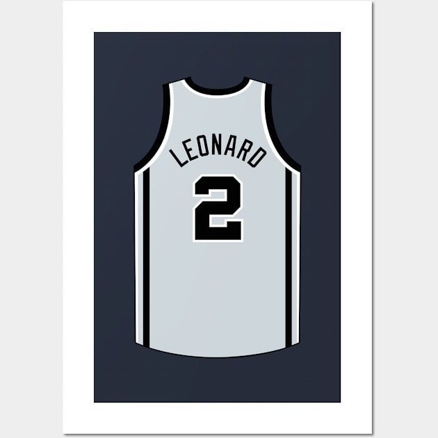 Kawhi Leonard San Antonio Jersey Qiangy Wall Art by qiangdade